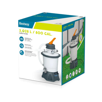 Pompa di filtraggio a sabbia per piscine Bestway 3.028 lt/ora
