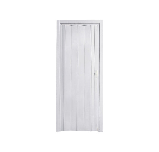 Porta a soffietto da interno bianca in pvc 82x214 cm