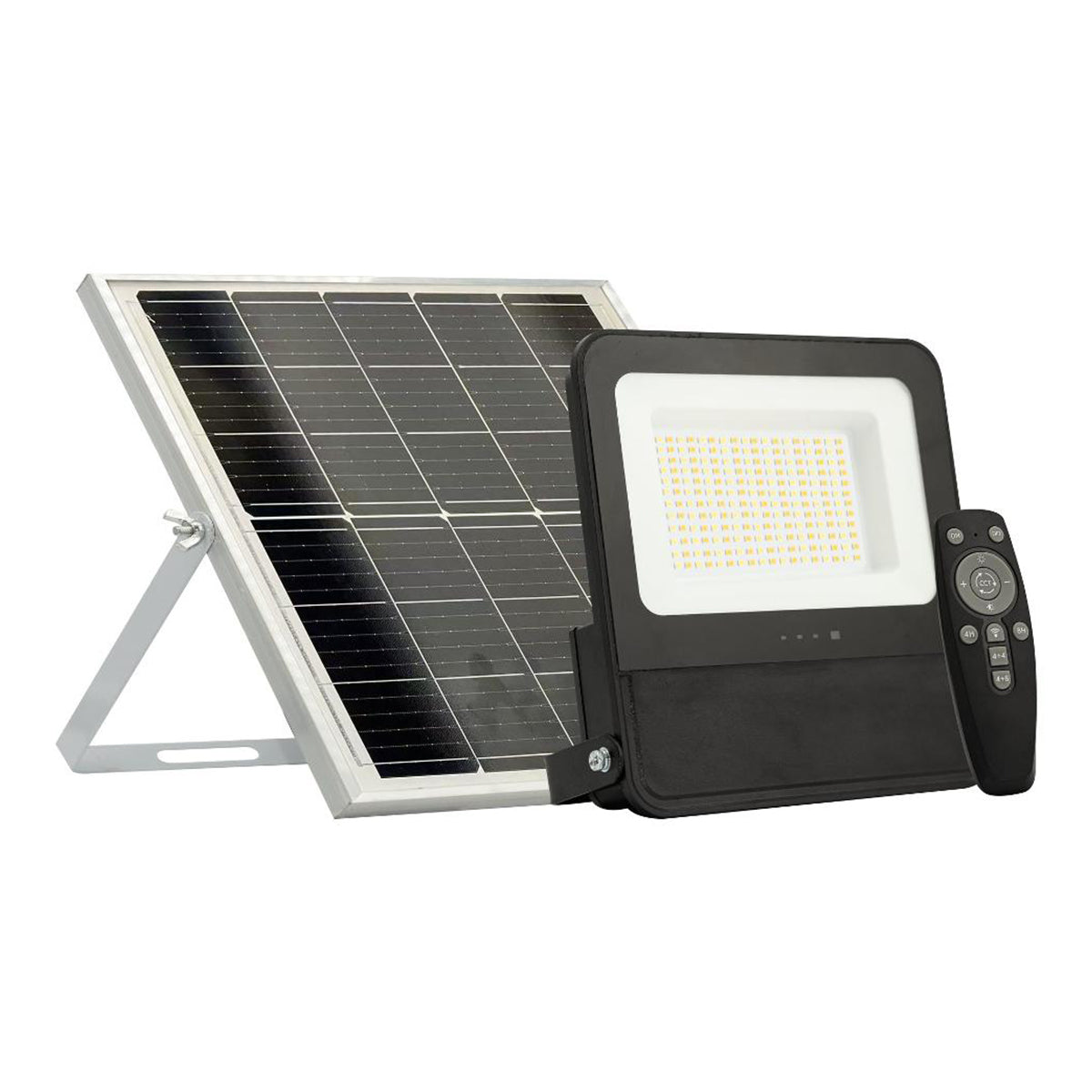 Proiettore LED solare con sensore di movimento da esterno IP65 15W 1800lm
