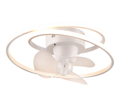 Plafoniera Umea Led Ventilatore Spirale 2700k - 6500k Trio Lighting