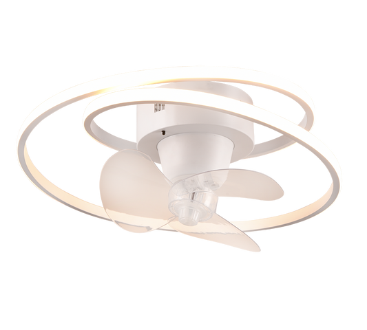 Plafoniera Umea Led Ventilatore Spirale 2700k - 6500k Trio Lighting