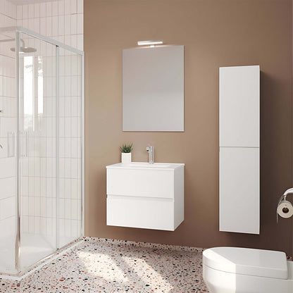 Colonna bagno sospesa bianca 2 ante