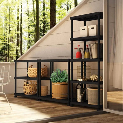Scaffale ArtPlast Tempo 5 ripiani 80x40x176 cm in polipropilene nero