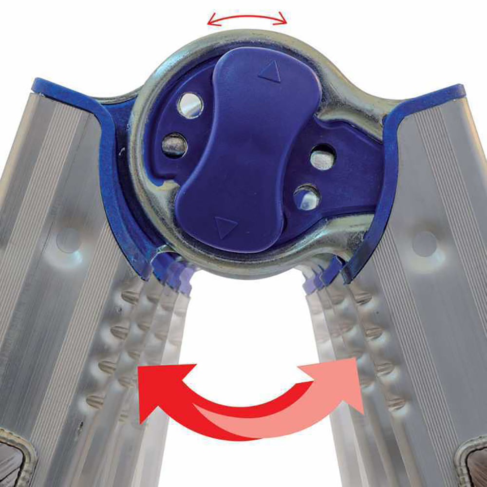 Scala briko blu 4 più 5 gradini h. 456 cm multiposizione BB-3
