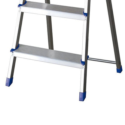 Scala domestica in alluminio 3 gradini 122 cm blu Facal K100