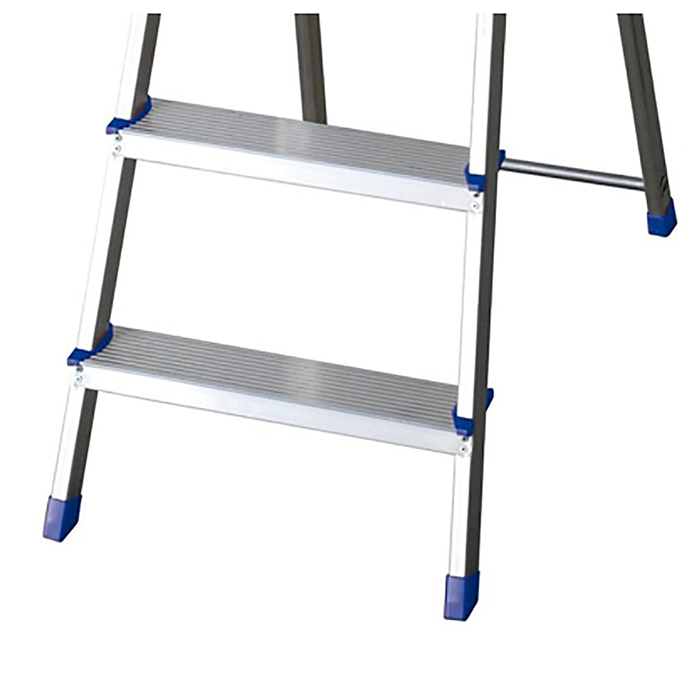 Scala domestica in alluminio 4 gradini 144 cm blu Facal K100