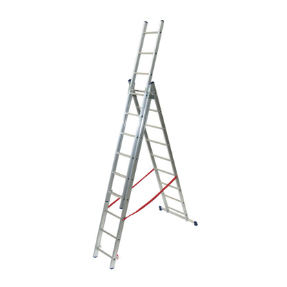 Scala alluminio 3 rampe 11+11+11 gradini h. 706 cm Facal stilo SL310-3