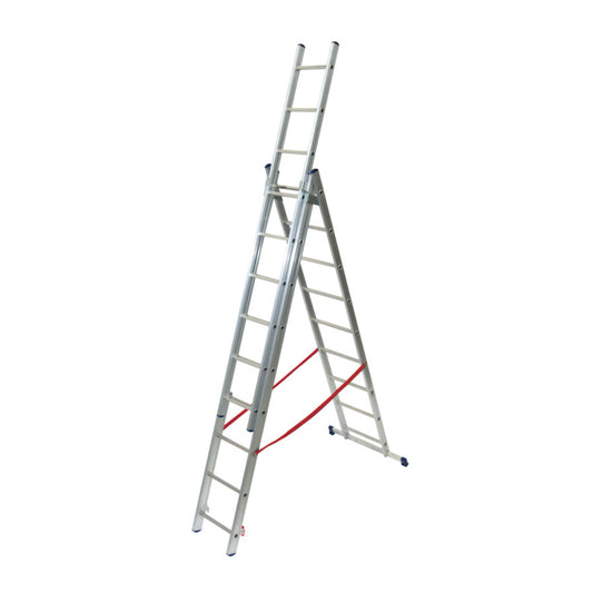 Scala alluminio 3 rampe 11+11+11 gradini h. 706 cm Facal stilo SL310-3