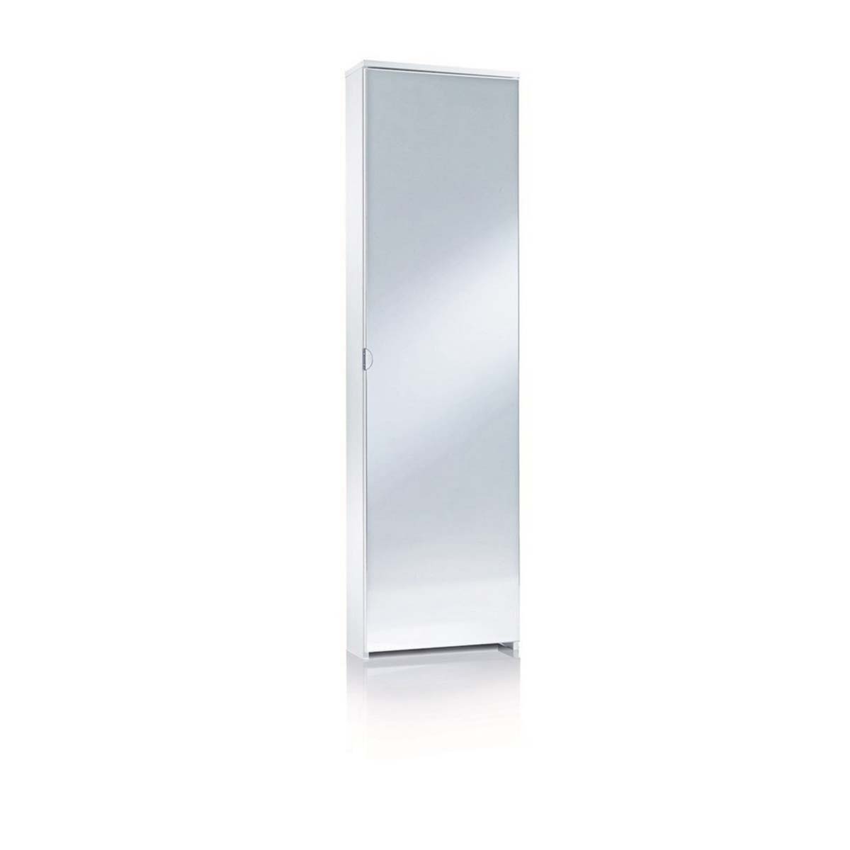 Scarpiera salvaspazio con specchio 50,5 x 19,5 x 178 cm
