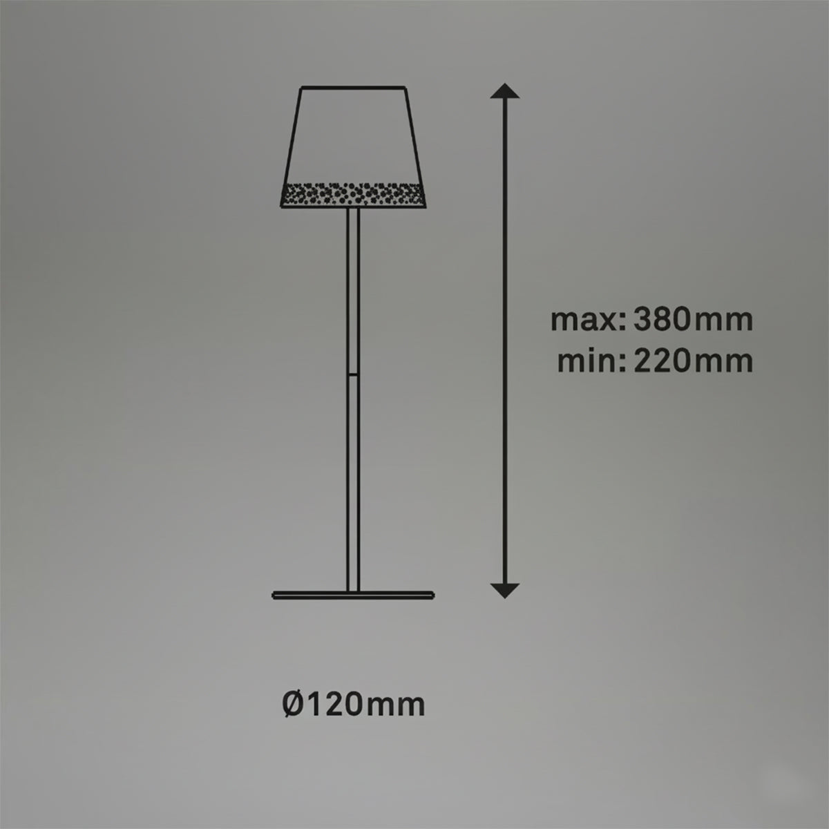 Lampada da tavolo LED touch ricaricabile Briloner