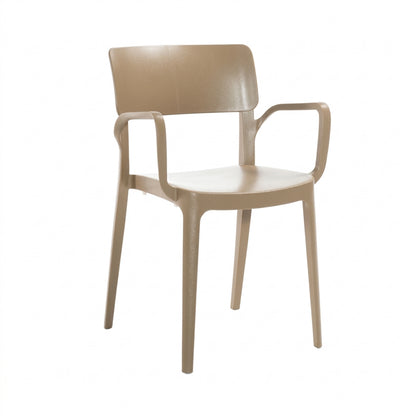Sedia in polipropilene con braccioli Panora da interno/esterno 46x51x82 cm