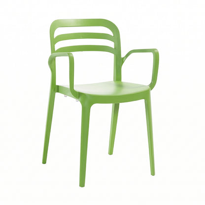 Sedia in polipropilene impilabile con braccioli 46x51x82 cm