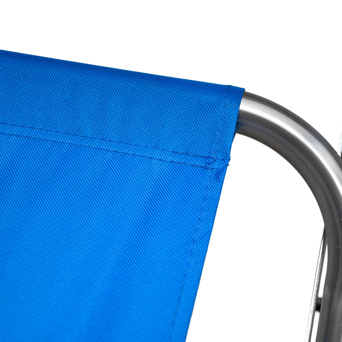 Sedia mare pieghevole regista alluminio blu leggera con braccioli