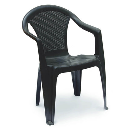 Sedia da giardino Kora impilabile effetto rattan