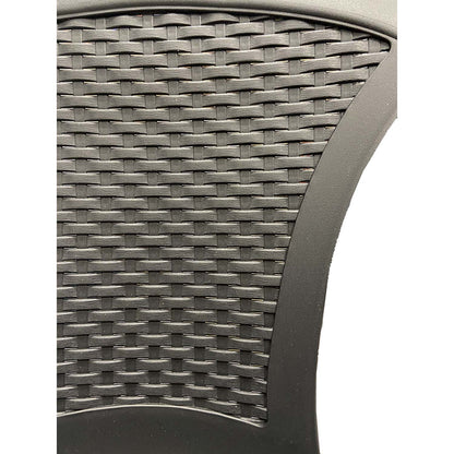 Sedia da giardino Kora impilabile effetto rattan