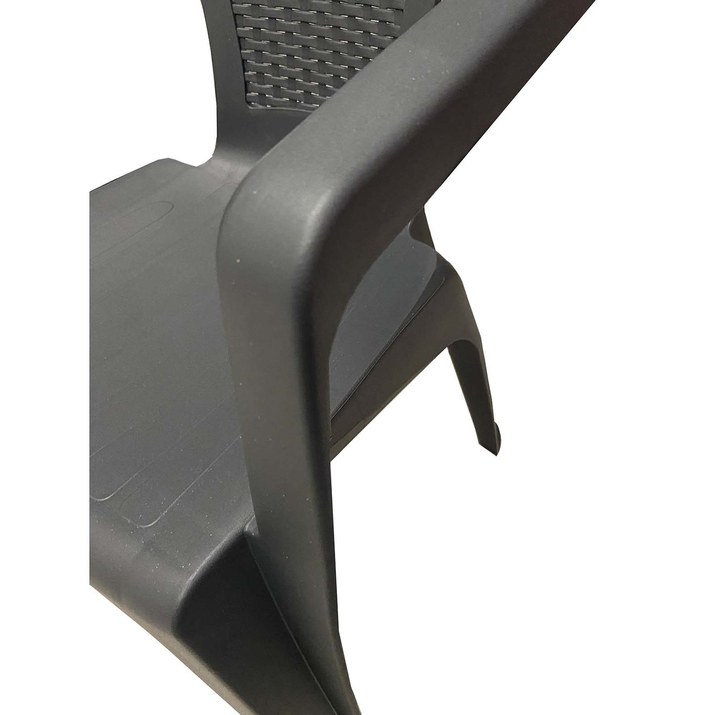 Sedia da giardino Kora impilabile effetto rattan