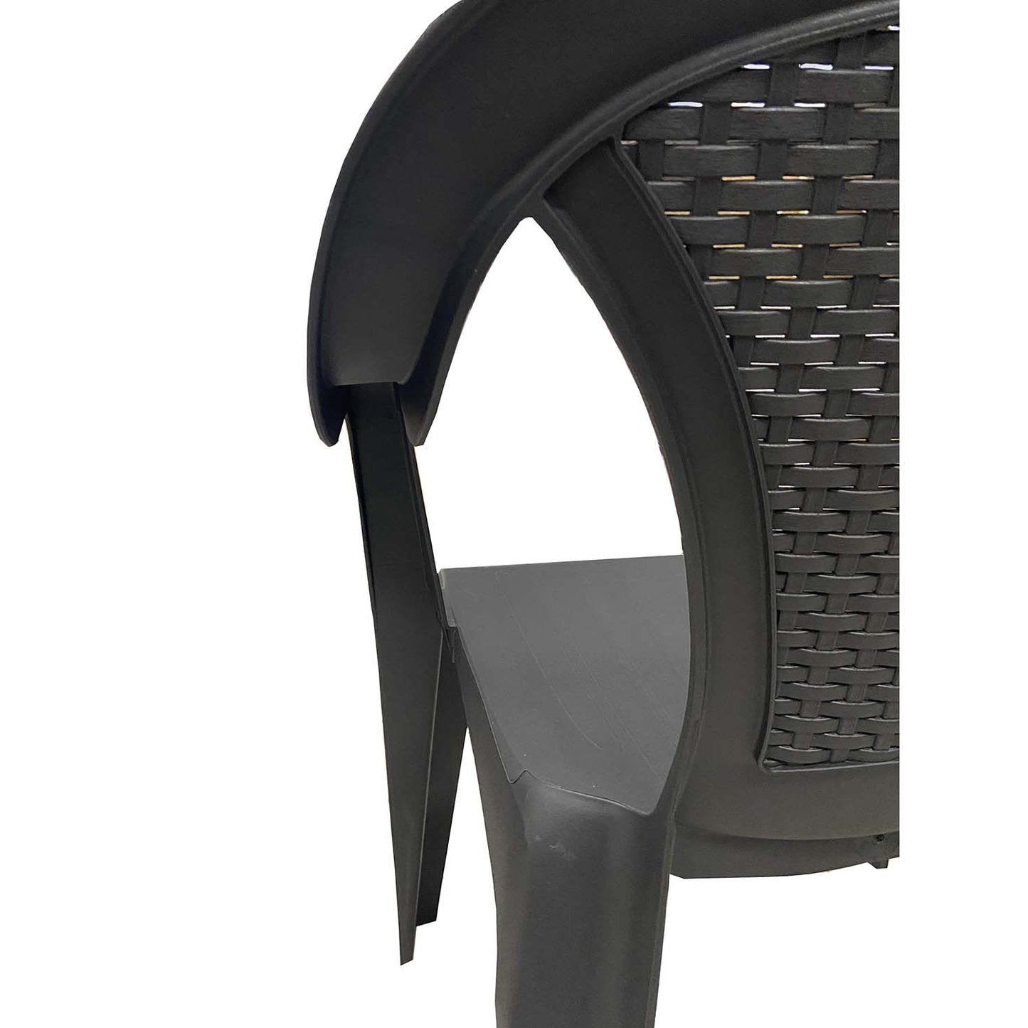 Sedia da giardino Kora impilabile effetto rattan