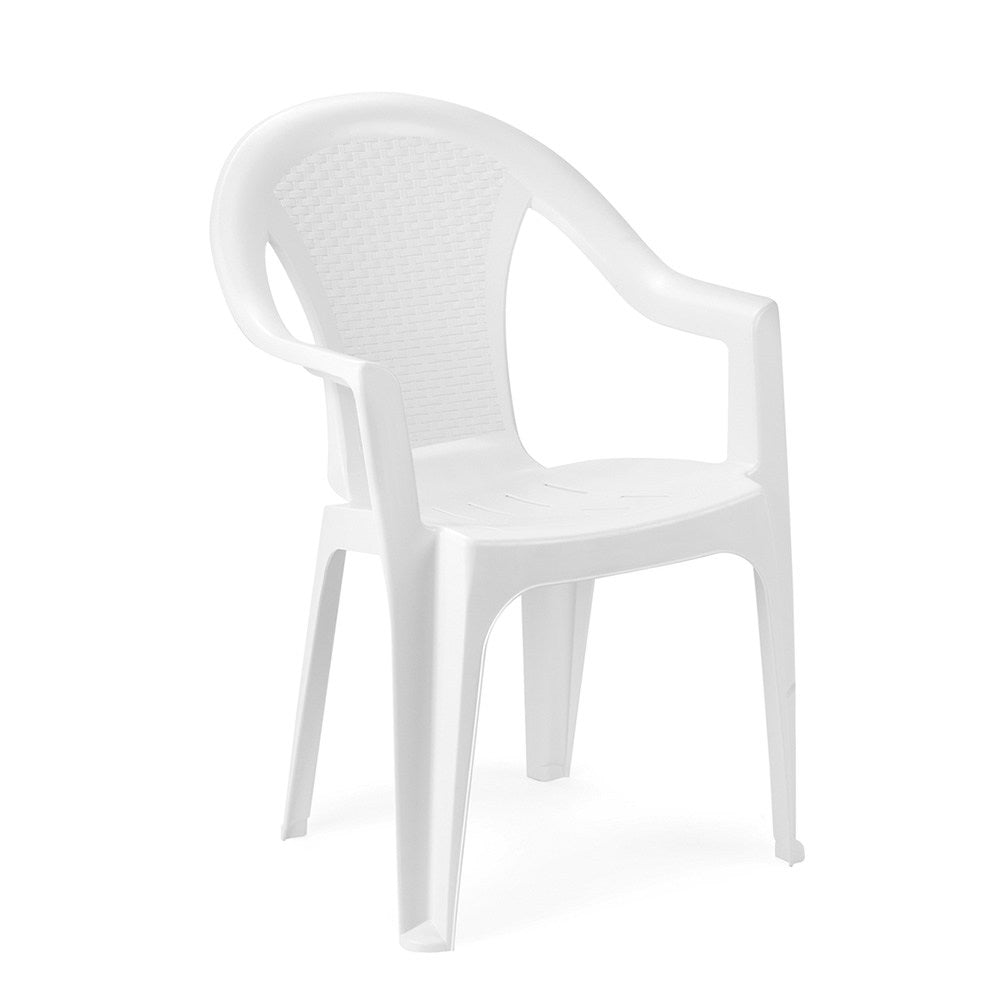 Sedia da giardino Kora impilabile effetto rattan