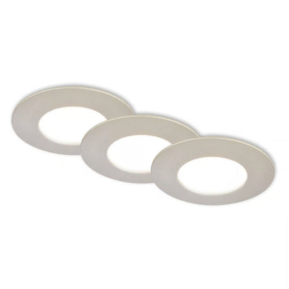 Set 3 faretti LED da incasso CTS luce selezionabile 4,9W 580lm