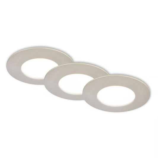 Set 3 faretti LED da incasso CTS luce selezionabile 4,9W 580lm