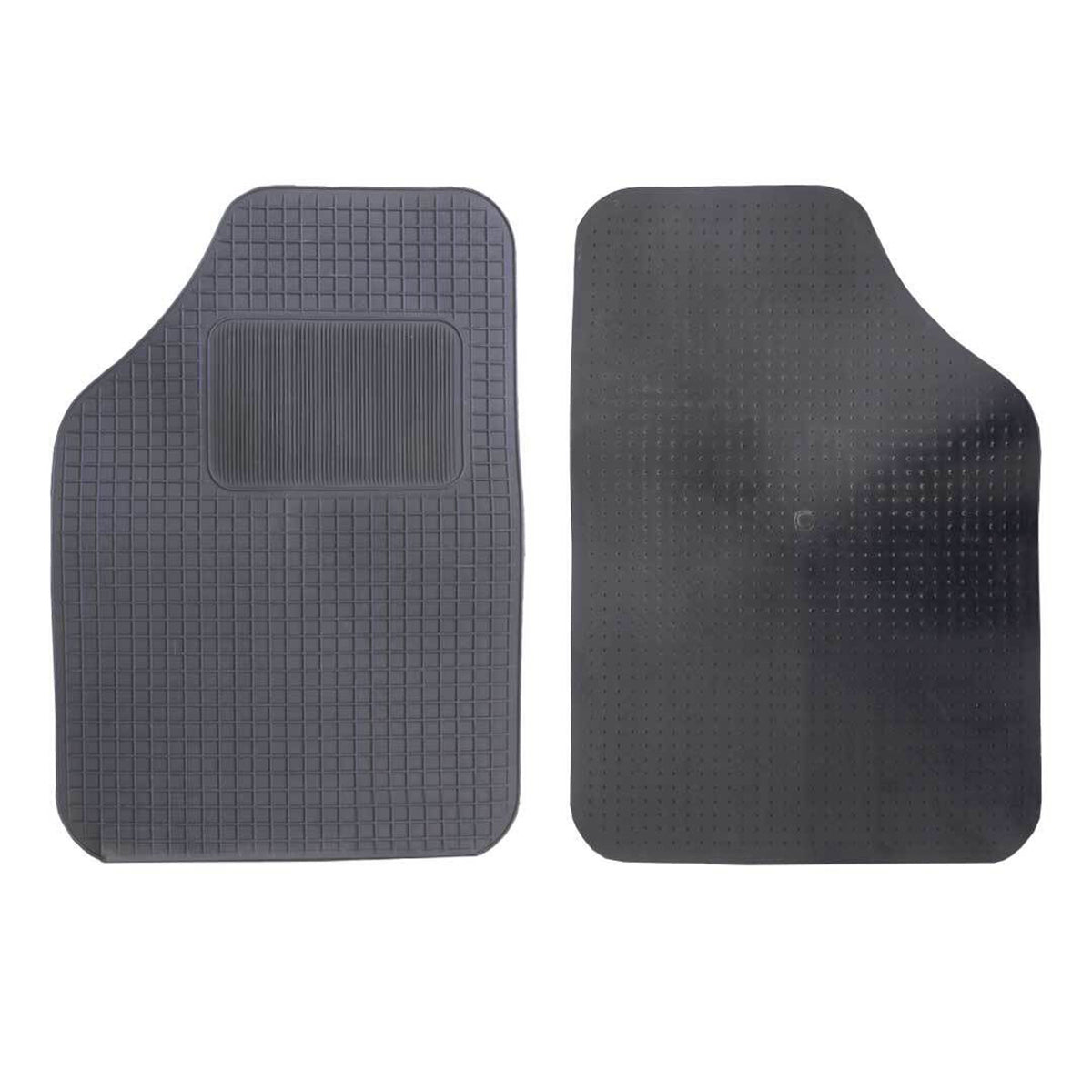 Set 4 tappetini auto univarsali in PVC nero antiscivolo