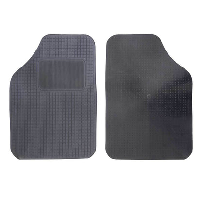 Set 4 tappetini auto univarsali in PVC nero antiscivolo