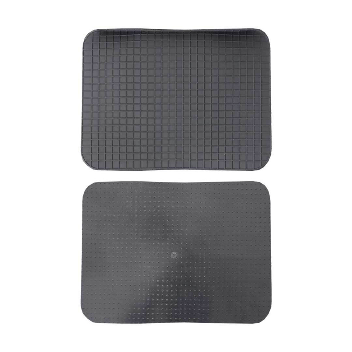 Set 4 tappetini auto univarsali in PVC nero antiscivolo