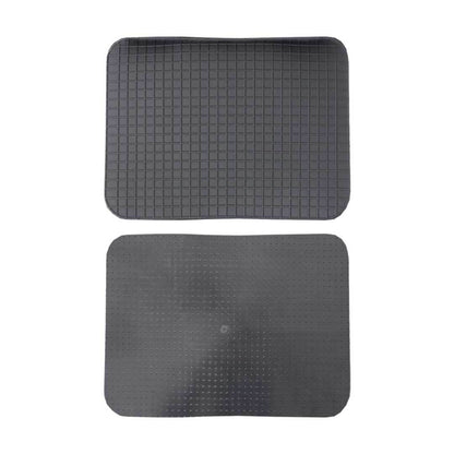 Set 4 tappetini auto univarsali in PVC nero antiscivolo