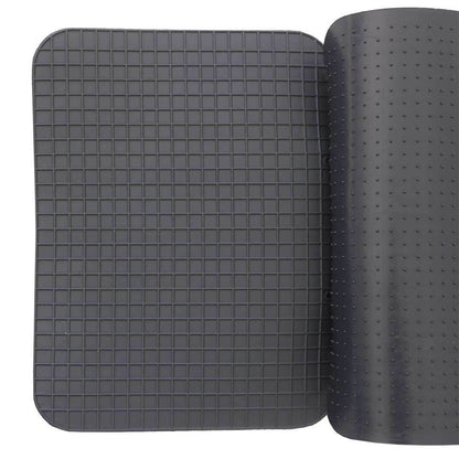 Set 4 tappetini auto univarsali in PVC nero antiscivolo