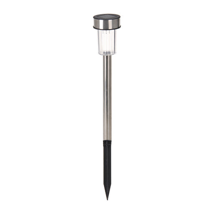 Set 7 lampade solari da esterno acciaio inox 36 cm