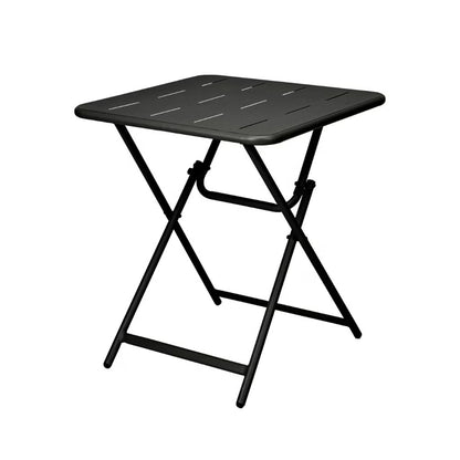 Set Bistrot in metallo nero pieghevole salvaspazio tavolino e 2 sedie