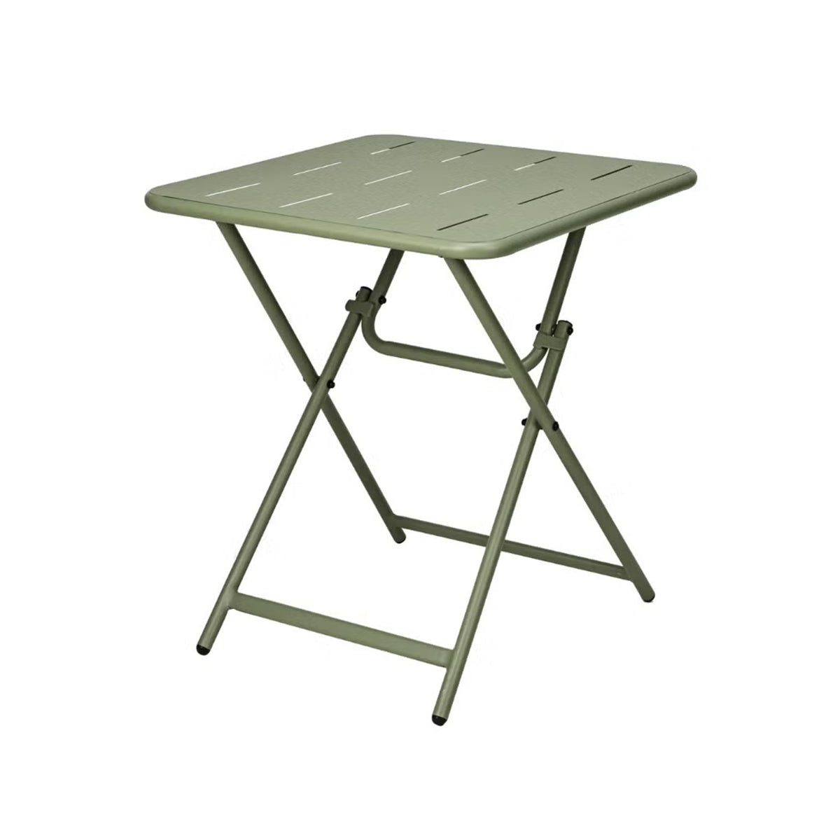 Set Bistrot in metallo verde pieghevole salvaspazio tavolino e 2 sedie