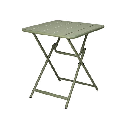 Set Bistrot in metallo verde pieghevole salvaspazio tavolino e 2 sedie