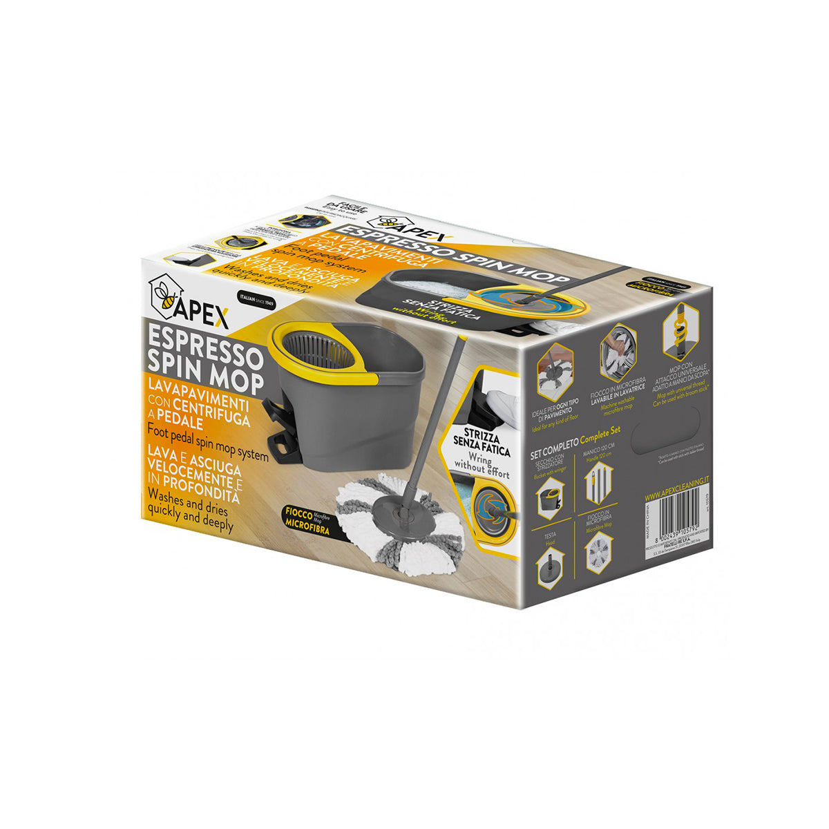 Set Lavapavimenti con centrifuga Espresso Spin Mop