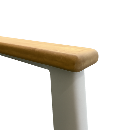 Set da giardino in alluminio e teak 4 pezzi beige Lisbona