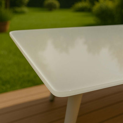 Set da giardino in alluminio e corda con divano poltrone e tavolino