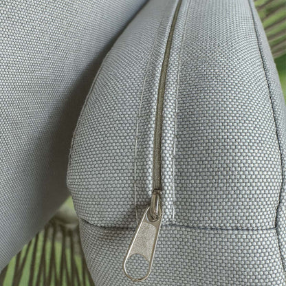 Set da giardino in alluminio e corda con divano poltrone e tavolino