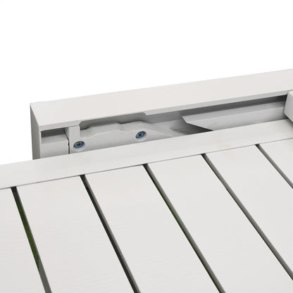 Set da giardino in alluminio tavolo allungabile e 4 sedie Ios