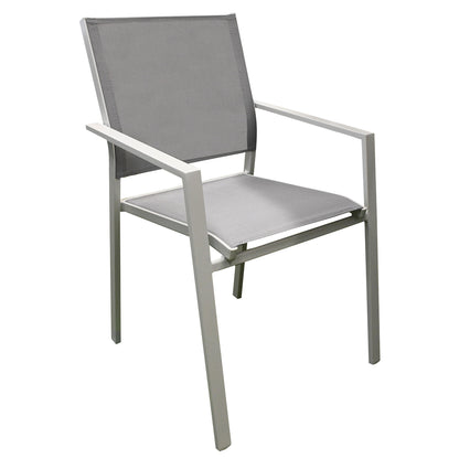 Set da giardino in alluminio tavolo allungabile e 4 sedie Ios