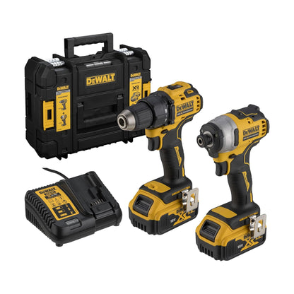 Set DeWalt trapano DCD708 con avvitatore a impulsi DCF809 18 V 5 Ah