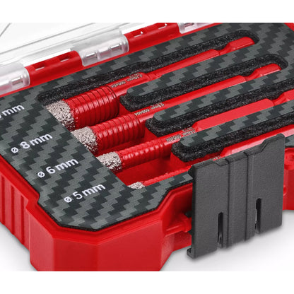 Set XS-Case 4 pz frese a tazza diamantate Einhell