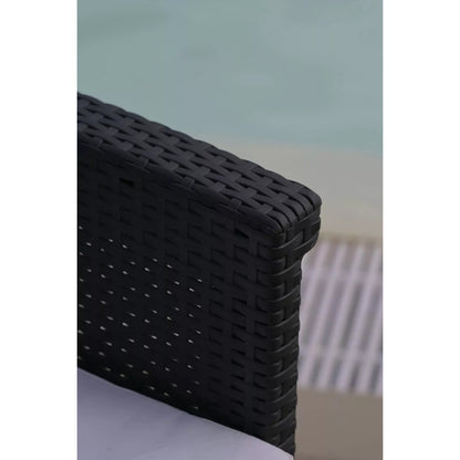 Set da giardino effetto rattan 2 poltrone divano e tavolino Dolcefarniente