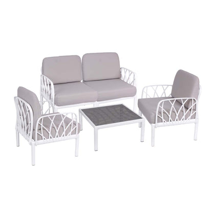 Set da esterno 2 poltrone divano e tavolino Garda