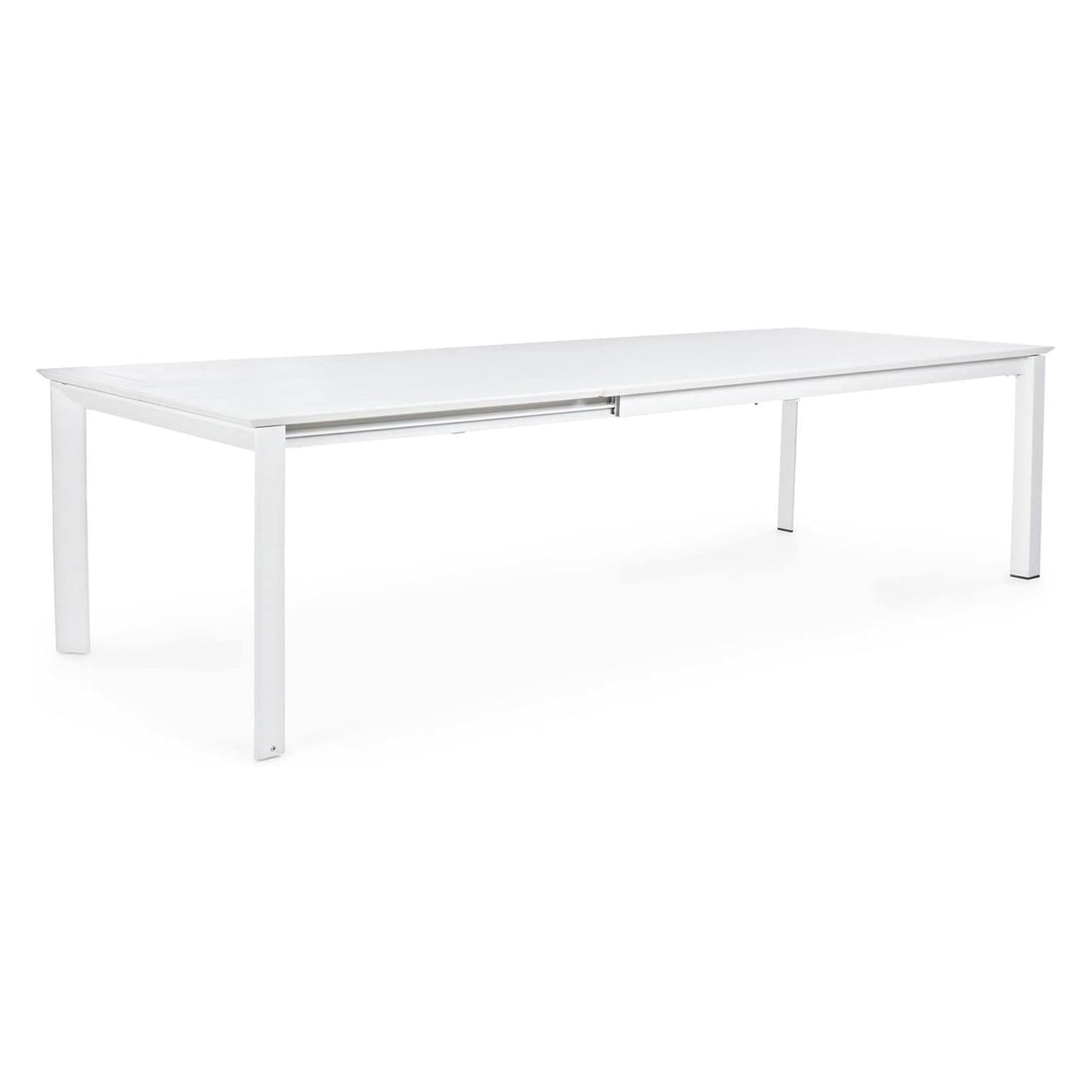 Set tavolo allungabile e 6 sedie bianco e grigio