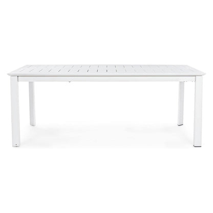 Set tavolo allungabile e 6 sedie bianco e grigio