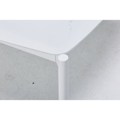 Set da giardino angolare con cuscini bianco e grigio Bodrum