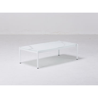 Set da giardino angolare con cuscini bianco e grigio Bodrum