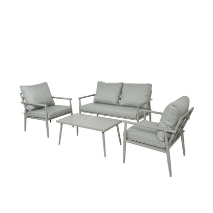 Set da giardino in alluminio La Romana grigio chiaro