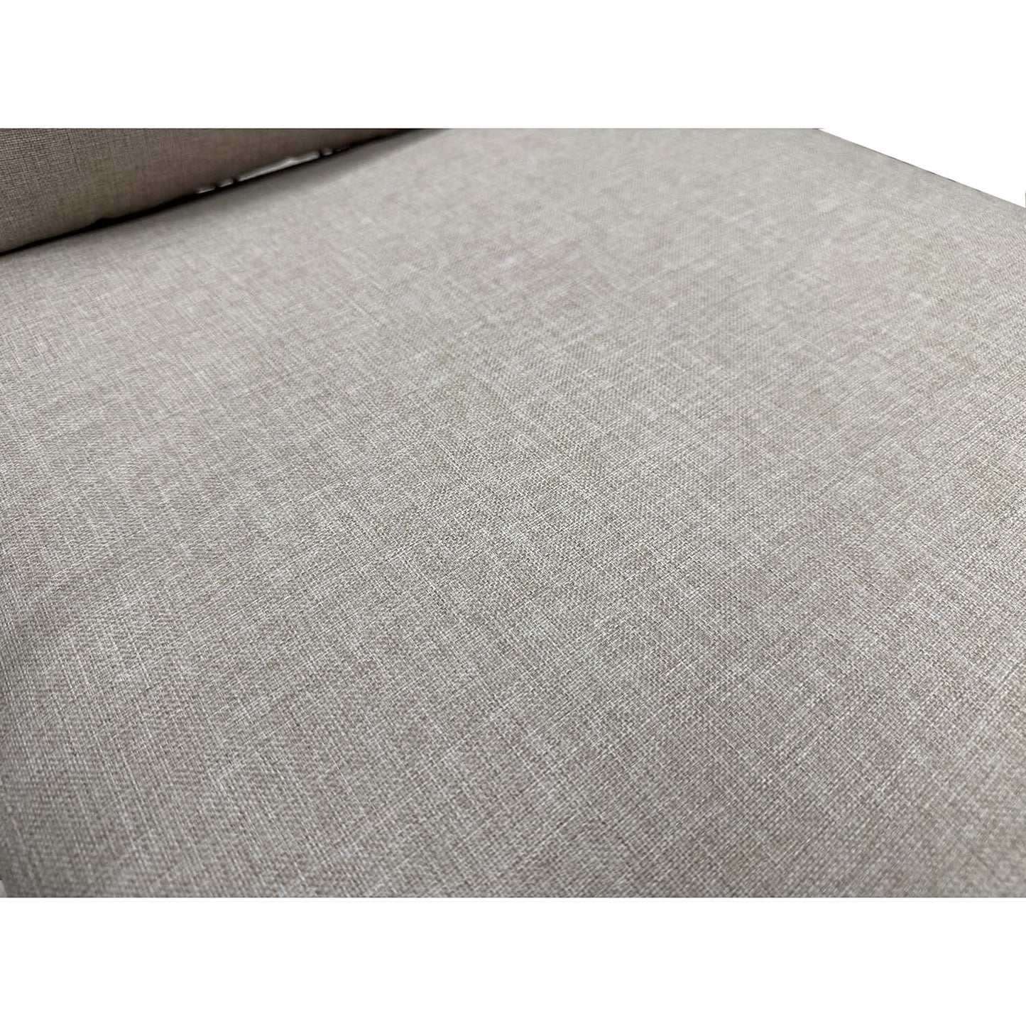 Set da giardino in alluminio e corda con cuscini bianco e beige