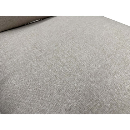 Set da giardino in alluminio e corda con cuscini bianco e beige